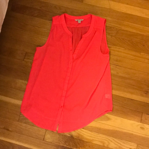 American eagle bright coral button down - Picture 2 of 3